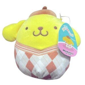 7"  Squishmallows Hello Kitty Plaid Pompompurin